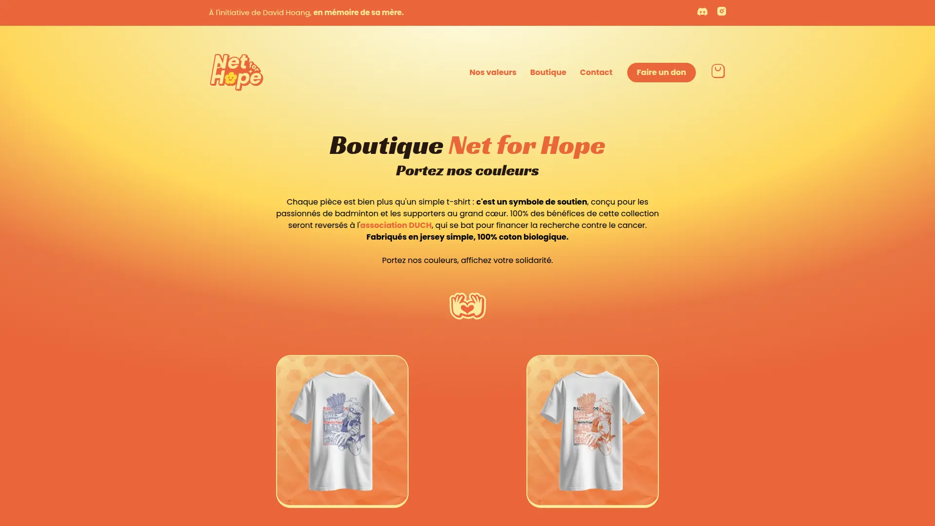 Net For Hope boutique catalogue